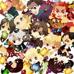  6+boys artoria_pendragon_(all) bad_id bad_pixiv_id caster_(fate/zero) chibi emiya_kiritsugu everyone fate/zero fate_(series) gem gilgamesh kayneth_el-melloi_archibald kotomine_kirei kuroihato lancer_(fate/zero) matou_kariya multiple_boys rider_(fate/zero) saber toosaka_tokiomi uryuu_ryuunosuke waver_velvet 