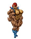  abs b9tribeca biceps big_breasts blue_eyes boots breasts female hair invalid_tag mammal muscles muscular_female nipples plain_background pussy red_hair rodent sally_acorn sega solo sonic_(series) squirrel vest white_background 