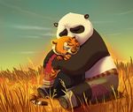  eyes_closed feline female hug kung_fu_panda male master_tigress panda po tiger 