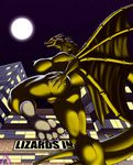  breasts building butt crossgender english_text eyes female godzilla_(series) hindpaw kaiju king_ghidorah macro moon multi_head paws presenting pussy queen_ghidorah red red_eyes text toes wings yellow_body zp92 