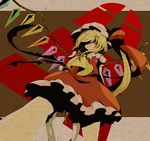  blonde_hair flandre_scarlet hat lowres ponytail ribbon short_hair solo touhou uru_uzuki wings 