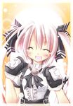  artist_request blush closed_eyes kooh maid pangya ribbon solo twintails white_hair 
