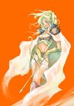  artist_request blonde_hair blue_eyes boots bow cape final_fantasy final_fantasy_iv gloves midriff rosa_farrell solo 