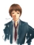  kita_high_school_uniform koyama_sousuke kyon lowres male_focus necktie school_uniform solo suzumiya_haruhi_no_yuuutsu 