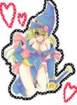  bad_id bad_pixiv_id bare_shoulders blonde_hair blue_footwear blush boots breasts choker dark_magician_girl detached_sleeves duel_monster hat helm helmet kuchibashi large_breasts long_hair lowres pentacle skirt staff wizard_hat yuu-gi-ou yuu-gi-ou_duel_monsters 