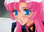  90s artist_request blue_eyes blush pink_hair shoujo_kakumei_utena solo tenjou_utena 