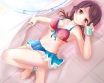  okita_sawa red_eyes swimsuit tagme tari_tari 