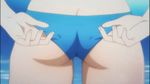  animated animated_gif ass bikini bikini_bottom blue_bikini butt_crack hagure_yuusha_no_estetica nanase_haruka swimsuit wedgie 