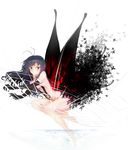  accel_world black_hair brown_eyes bug butterfly butterfly_wings insect kuroyukihime long_hair solo ted_(taiwan) wings 