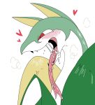  &lt;3 ambiguous_gender blush flora_fauna green_skin long_tongue nintendo open_mouth plant pok&eacute;mon pok&eacute;mon_(species) red_eyes reptile saliva scalie serperior simple_background solo tongue tongue_out video_games 黒川啓太郎 