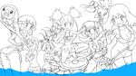  bikini crystal_(pokemon) haruka_(pokemon) hikari_(pokemon) hinata_(pokemon) iris_(pokemon) kotone_(pokemon) lineart marina_(pokemon) pokemoa pokemon pokemon_(game) pokemon_hgss soara swimsuit 