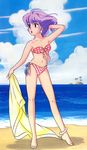  80s beach bikini creamy_mami creamy_mamy highres magical_girl official_art oldschool swimsuit 