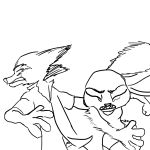  animated black_and_white blood borba canine clothed clothing crying disney explosion female fox judy_hopps lagomorph line_art male mammal meme monochrome nick_wilde open_shirt rabbit simple_background slap smack tears w4g4 white_background wounded zootopia 