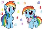  blank_flank bow_tie cool_colors equine female feral friendship_is_magic hair horse mammal multi-colored_hair my_little_pony pegasus pink_eyes plain_background pony purple_eyes rainbow_dash_(mlp) rainbow_hair rainbow_tail shinyaxew2000 unknown_artist white_background wings 