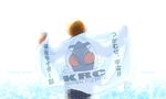  brown_hair copyright_name flag kamen_rider kamen_rider_fourze kamen_rider_fourze_(series) male_focus mochimoto_(polka) school_uniform solo utahoshi_kengo 