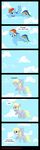  chaoticbrony chewing cloud clouds cutie_mark derp derpy_hooves_(mlp) equine female feral flying friendship_is_magic horse mammal my_little_pony pegasus pony rainbow_dash_(mlp) spitting wings 