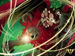  animalization black_eyes black_hair command_spell fangs fate/zero fate_(series) glyph horns itsuka_(amnesiac) magic manticore monster necktie rider_(fate/zero) waver_velvet 