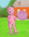  backyard backyardigans cub english_text female nipples open_mouth pussy solo text uniqua young zekromlover 