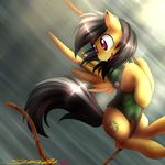  daring_do_(mlp) equine female feral friendship_is_magic mammal my_little_pony pegasus rope solo spittfire swinging wings 