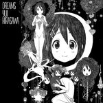  album_cover cover gabor_szabo greyscale hair_ornament hairclip heart hirasawa_yui k-on! monochrome nude parody richard_crazyman smile 