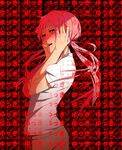  aconitea bad_id bad_pixiv_id blush gasai_yuno highres long_hair mirai_nikki open_mouth pink_eyes pink_hair skirt solo translated yandere_trance 