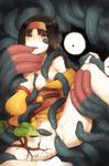  bad_id bad_pixiv_id bellsprout bestiality black_hair breast_sucking breasts creature erika_(pokemon) gen_1_pokemon gen_4_pokemon hairband highres japanese_clothes kimono medium_breasts nabenko pokemon pokemon_(creature) pussy socks tangrowth tears tentacles vaginal yellow_eyes 