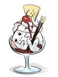  food gomadoka ice_cream kaname_madoka mahou_shoujo_madoka_magica mukiki no_humans pocky simple_background solo white_background 
