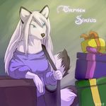  canine female gift hair koul long_hair mammal orphen solo wolf 