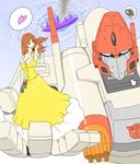  1girl astoria_carlton-ritz autobot couple female flyingsea girl hand hands powerglide robot transformers 