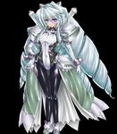  1girl alternate_costume alternate_outfit bodysuit drill_hair female gao_(naodayo) hair_ornament hair_ornaments highres kyoukai_senjou_no_horizon kyoukaisenjou_no_horizon long_hair nate_mitotsudaira neito_mitotsudaira silver_hair solo very_long_hair yellow_eyes 