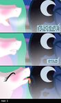  bath biting_lip blush comic cutie_mark english_text equine female feral friendship_is_magic hair horn horse incest lesbian licking long_hair mammal multi-colored_hair my_little_pony pony princess princess_celestia_(mlp) princess_luna_(mlp) royalty sex sibling siblings sisters text tongue water winged_unicorn wings 