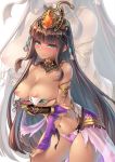  bikini_armor breast_hold breasts cameltoe makirin nipples sennen_sensou_aigis torn_clothes 