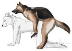  all_fours anal anal_penetration canine cum dog doggy_position from_behind gay male penetration penis wolf 