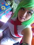  1girl asian cosplay fuu_(naruto) fuu_(naruto)_(cosplay) green_hair naruto naruto_shippuuden photo solo 