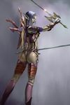  artist_request ass breasts dark_elf_(lineage_2) elf lineage lineage_2 medium_breasts pointy_ears sideboob solo 