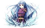  aqua_hair crystal gin'ichi_(akacia) ice kula_diamond long_hair red_eyes solo the_king_of_fighters 