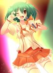  \m/ macross macross_frontier ranka_lee seikan_hikou solo thighhighs yukizuki_chikuba 