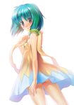  bad_id bad_pixiv_id blue_eyes dress futaori_arisa green_hair macross macross_frontier ranka_lee scarf short_hair solo 