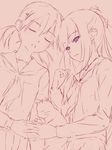  copyright_request monochrome multiple_girls pink shimano_natsume sketch 