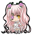  chibi dress eyepatch flower frills kirakishou lowres non-web_source pac-man_eyes rose rozen_maiden solo suntail twintails 