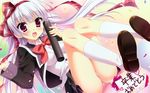  gray_hair hatsuyuki_sakura hontani_kanae long_hair panties seifuku tamaki_sakura thighhighs underwear 