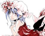  bad_id bad_pixiv_id hat lying on_stomach remilia_scarlet ritz_(h322) smile solo touhou 