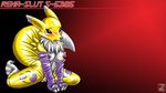  breasts canine digimon female fox gloves mammal nipples nude piercing pussy pussy_juice renamon rubber s-nina s0lar1x saliva solo tongue tongue_out 