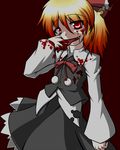  blood looking_at_viewer naginami open_mouth red_eyes rumia smile solo touhou 