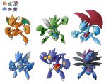  dragonite fusion garchomp hydreigon metagross nintendo pok&eacute;mon pok&eacute;mon_(species) salamence scizor tyranitar video_games wings 