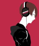  bad_id bad_pixiv_id character_request flat_color headphones male_focus profile shiro_(reptil) simple_background solo tennis_no_ouji-sama 
