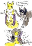  breasts butt canine comic digimon duo english_text female fox mammal pussy renamon rodent s&#039;zira s'zira s-nina s0lar1x spanking squirrel tail_grab text wolf 