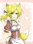  animal_ears bad_id bad_pixiv_id bell blonde_hair collar fire_emblem fire_emblem:_seima_no_kouseki forde genderswap green_eyes highres rndu tail 