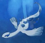  gen_2_pokemon lugia naosuke_naosuke no_humans pokemon pokemon_(creature) underwater water wings 