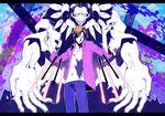  caster_(fate/zero) d_dat fate/zero fate_(series) hands jacket male_focus multiple_boys orange_hair partially_colored purple_jacket scalpel uryuu_ryuunosuke 